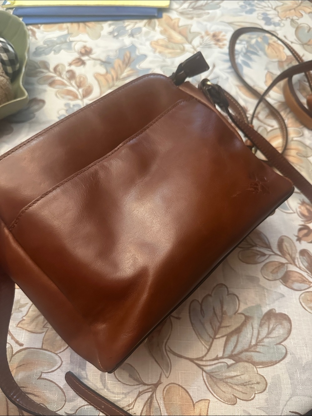 Patricia Nash Brown Leather Crossbody Bag for women